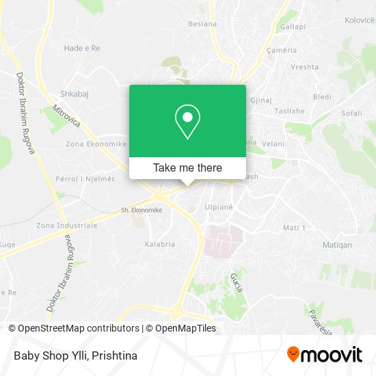 Baby Shop Ylli map