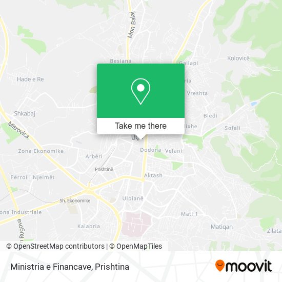 Ministria e Financave map