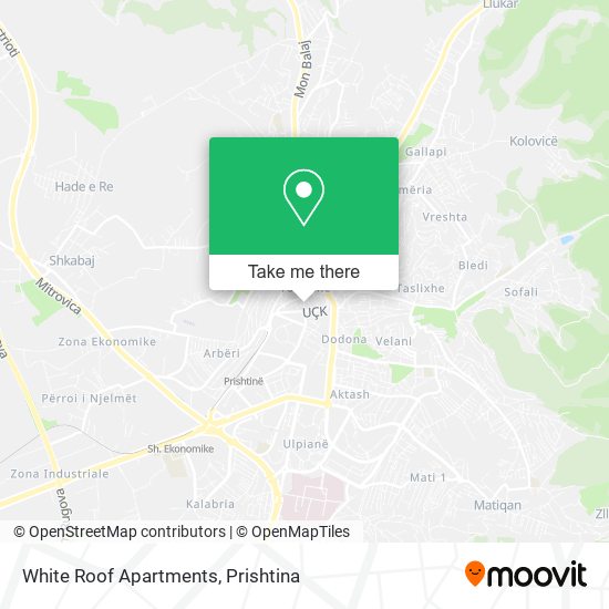 White Roof Apartments map