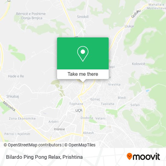 Bilardo Ping Pong Relax mapa