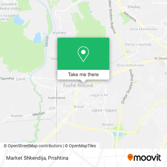 Market Shkendija map