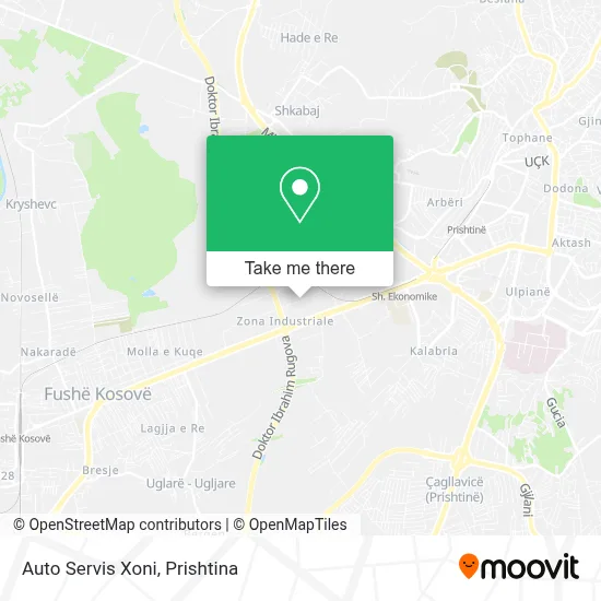 Auto Servis Xoni map