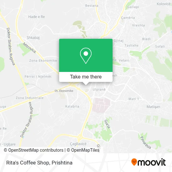Rita's Coffee Shop map