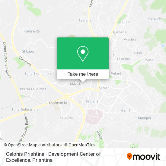Celonis Prishtina - Development Center of Excellence map