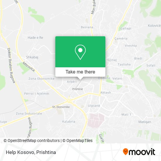 Help Kosovo mapa