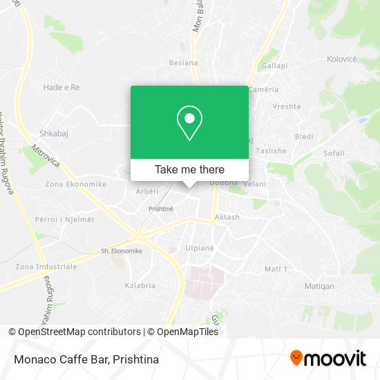 Monaco Caffe Bar map