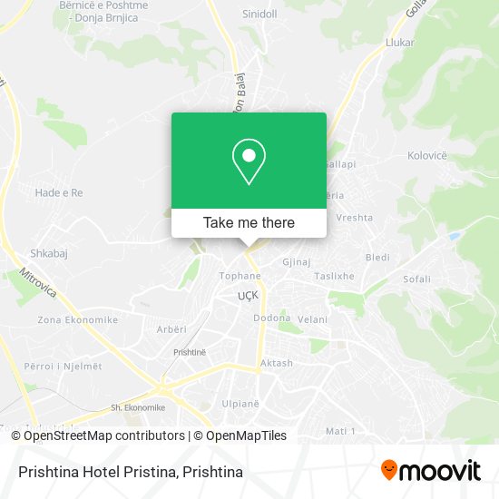 Prishtina Hotel Pristina map