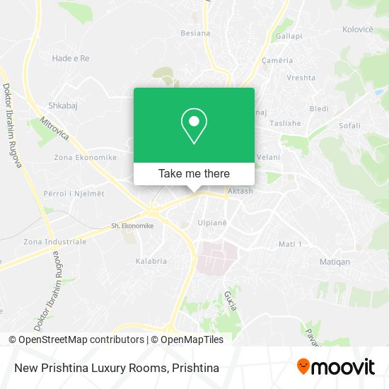 New Prishtina Luxury Rooms map