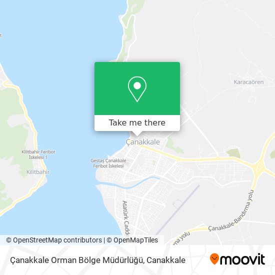 Çanakkale Orman Bölge Müdürlüğü map