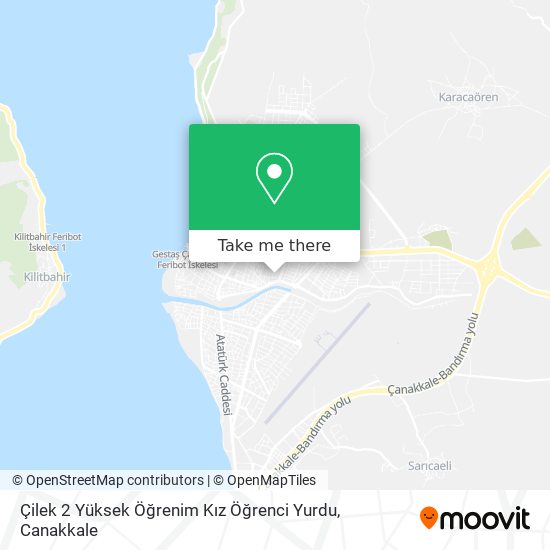 Çilek 2 Yüksek Öğrenim Kız Öğrenci Yurdu map