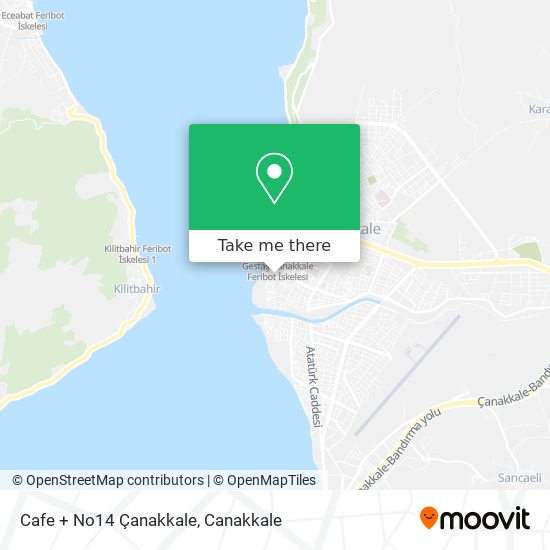 Cafe + No14 Çanakkale map