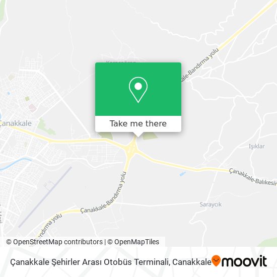 Çanakkale Şehirler Arası Otobüs Terminali map