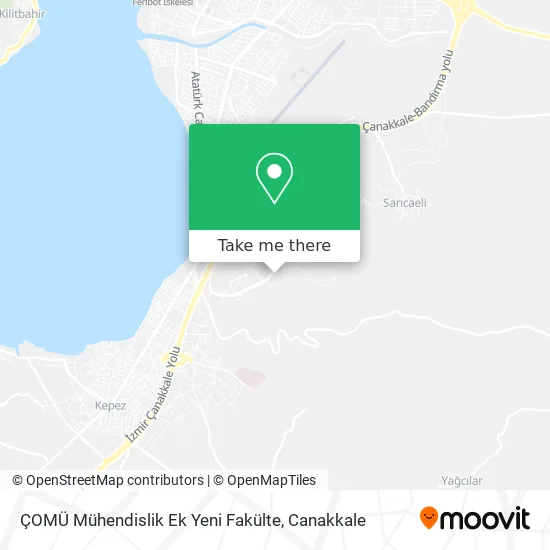 ÇOMÜ Mühendislik Ek Yeni Fakülte map
