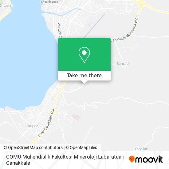 ÇOMÜ Mühendislik Fakültesi Mineroloji Labaratuari map
