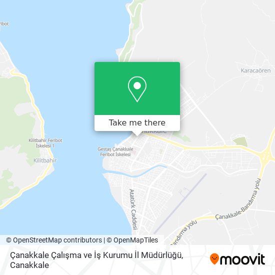 Çanakkale Çalışma ve İş Kurumu İl Müdürlüğü map