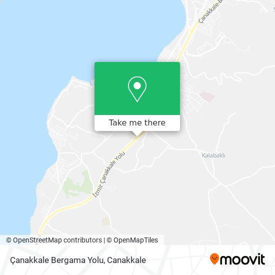 Çanakkale Bergama Yolu map
