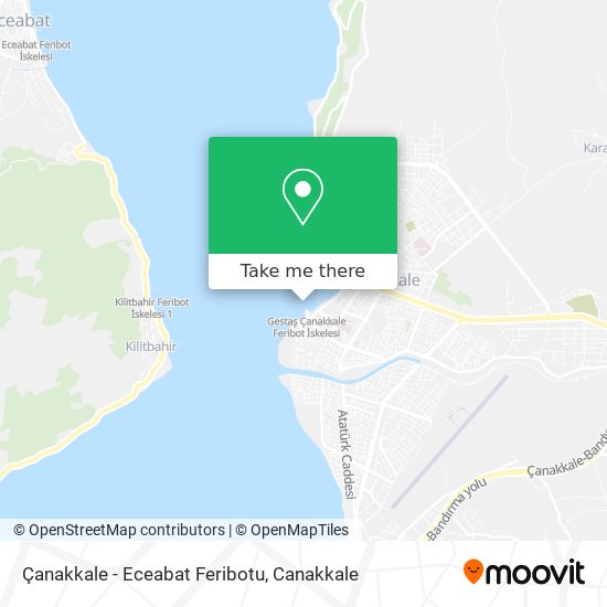Çanakkale - Eceabat Feribotu map