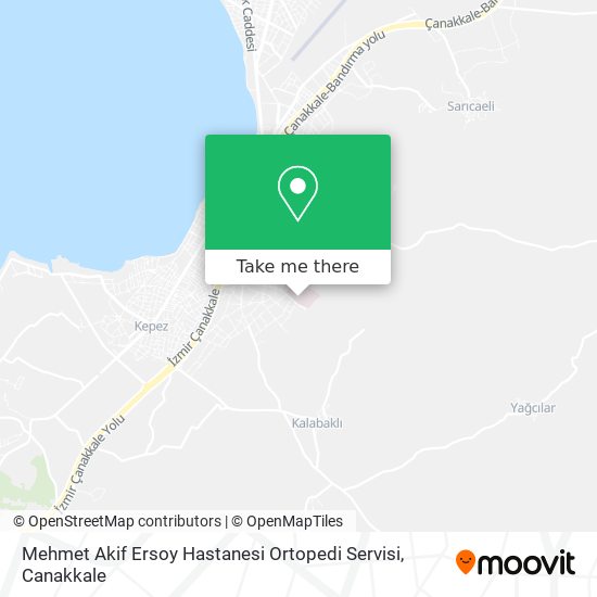 Mehmet Akif Ersoy Hastanesi Ortopedi Servisi map