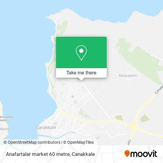 Anafartalar market  60 metre map