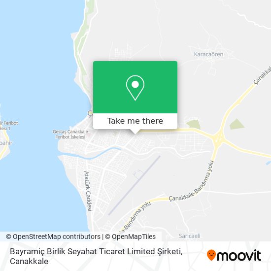 Bayramiç Birlik Seyahat Ticaret Limited Şirketi map