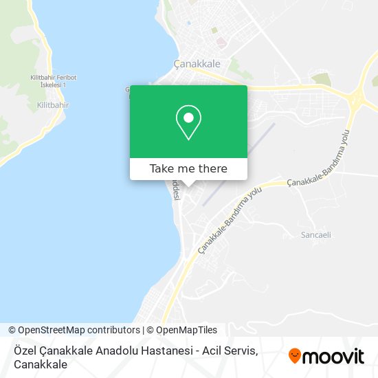 Özel Çanakkale Anadolu Hastanesi - Acil Servis map