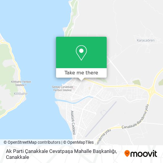 Ak Parti Çanakkale Cevatpaşa Mahalle Başkanlığı map