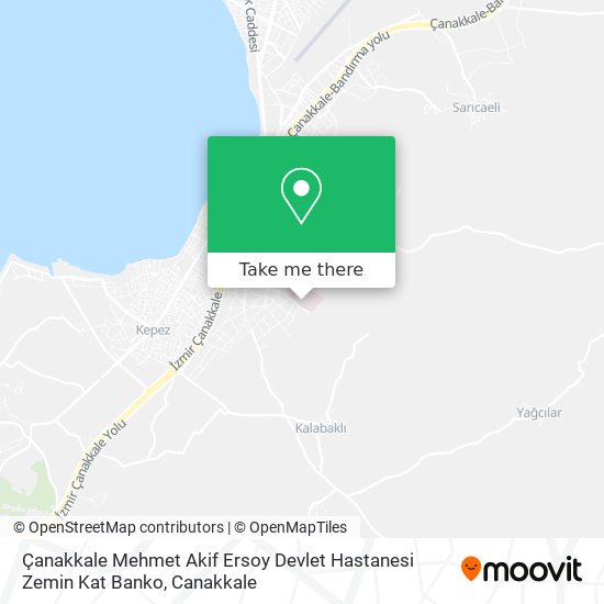 Çanakkale Mehmet Akif Ersoy Devlet Hastanesi Zemin Kat Banko map