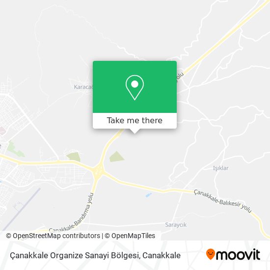 Çanakkale Organize Sanayi Bölgesi map
