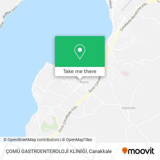 ÇOMÜ GASTROENTEROLOJİ KLİNİĞİ map