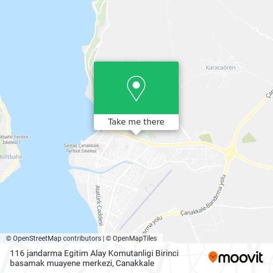 116 jandarma Egitim Alay Komutanligi  Birinci basamak muayene merkezi map