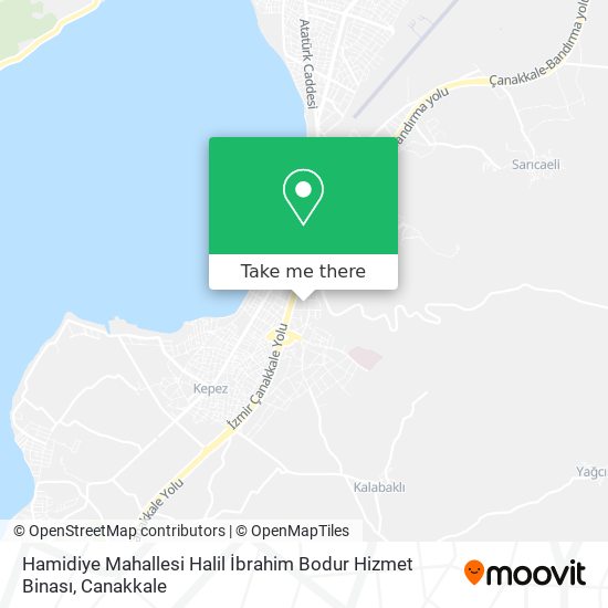 Hamidiye Mahallesi Halil İbrahim Bodur Hizmet Binası map