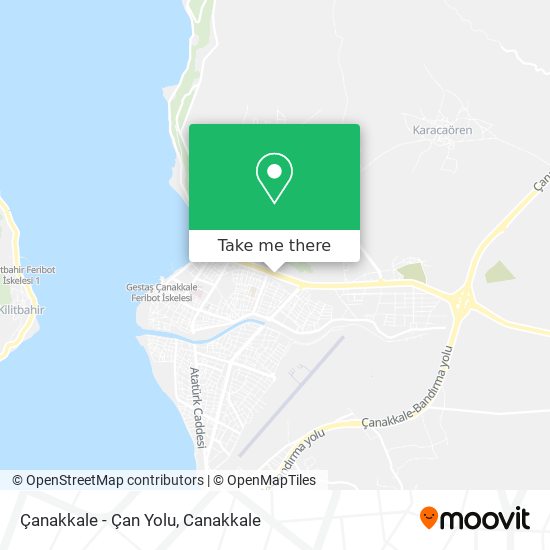 Çanakkale - Çan Yolu map