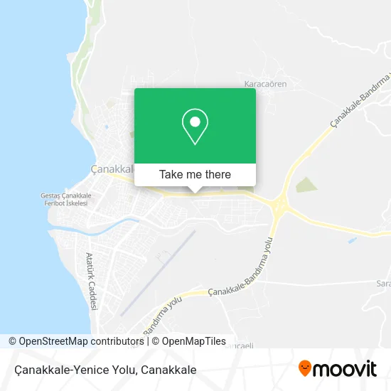 Çanakkale-Yenice Yolu map