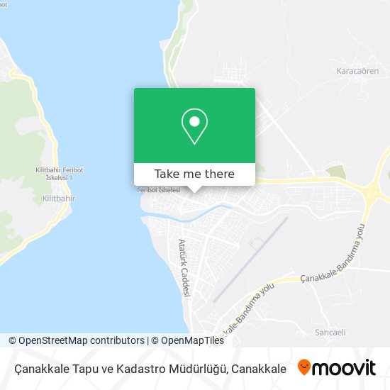 Çanakkale Tapu ve Kadastro Müdürlüğü map