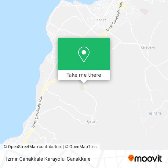 Izmir-Çanakkale Karayolu map
