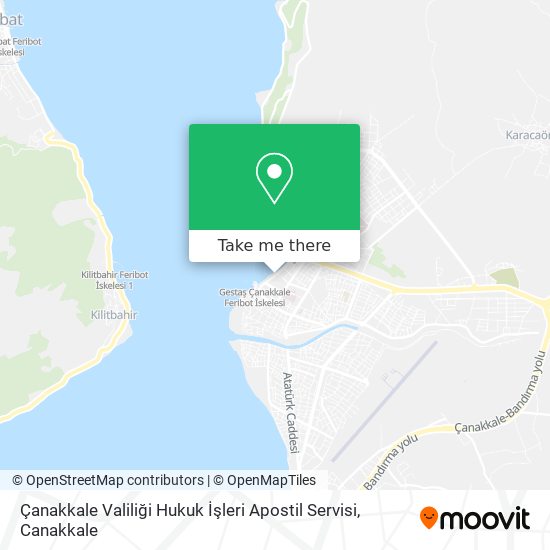 Çanakkale Valiliği Hukuk İşleri Apostil Servisi map