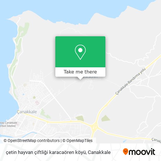 çetin hayvan çiftliği karacaören köyü map