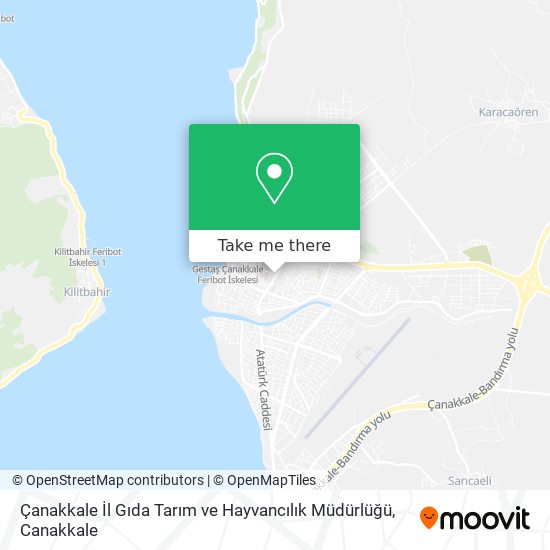 Çanakkale İl Gıda Tarım ve Hayvancılık Müdürlüğü map
