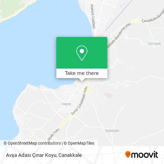 Avşa Adası Çınar Koyu map