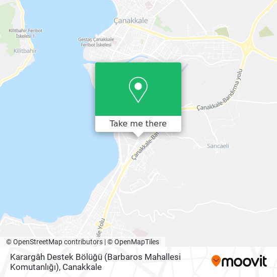 Karargâh Destek Bölüğü (Barbaros Mahallesi Komutanlığı) map