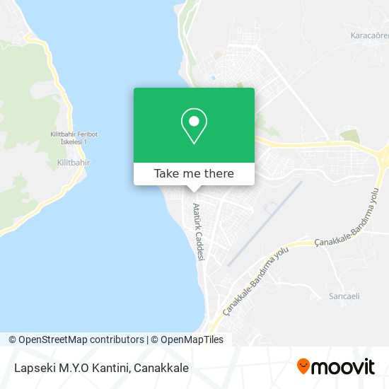 Lapseki M.Y.O Kantini map