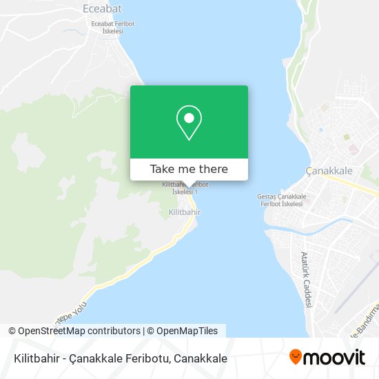 Kilitbahir - Çanakkale Feribotu map