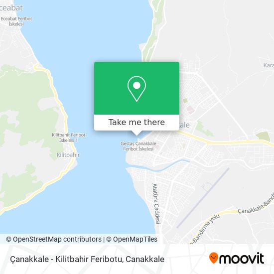 Çanakkale - Kilitbahir Feribotu map