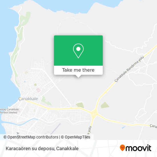 Karacaören su deposu map