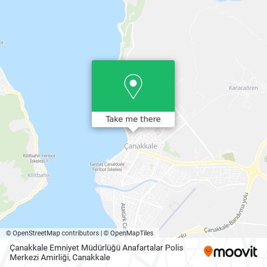 Çanakkale Emniyet Müdürlüğü Anafartalar Polis Merkezi Amirliği map