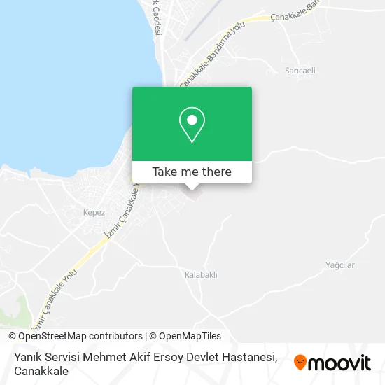 Yanık Servisi Mehmet Akif Ersoy Devlet Hastanesi map