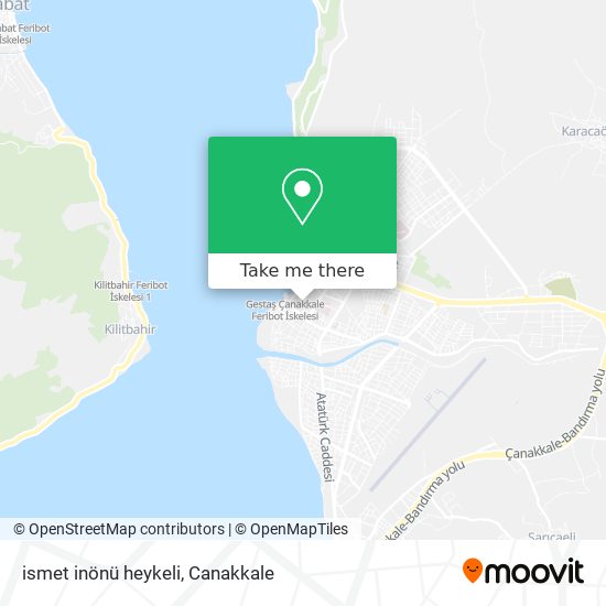 ismet inönü heykeli map