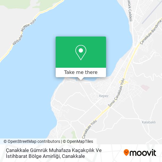 Çanakkale Gümrük Muhafaza Kaçakçılık Ve İstihbarat Bölge Amirliği map