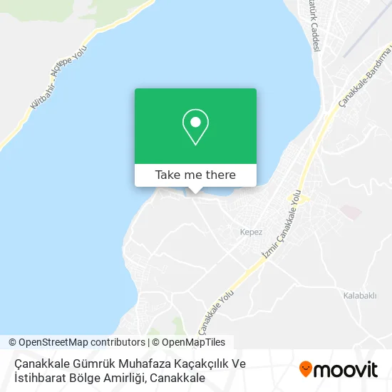 Çanakkale Gümrük Muhafaza Kaçakçılık Ve İstihbarat Bölge Amirliği map