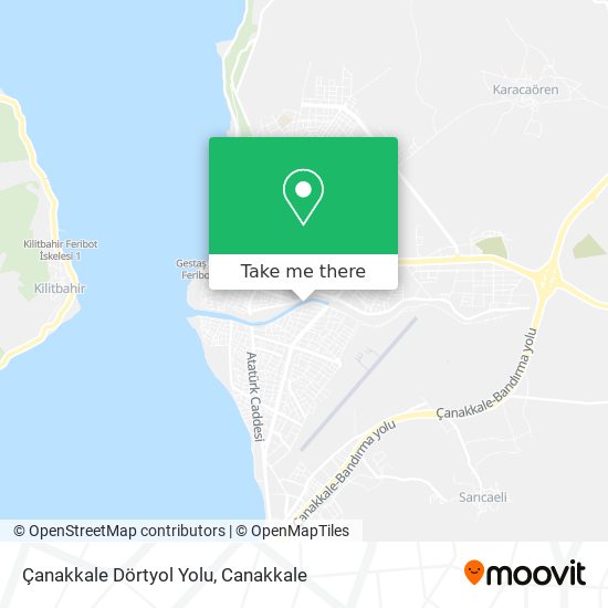 Çanakkale Dörtyol Yolu map